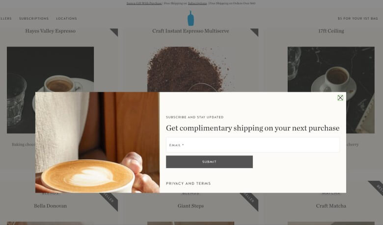 Popup Marketing - Blue Bottle Coffee