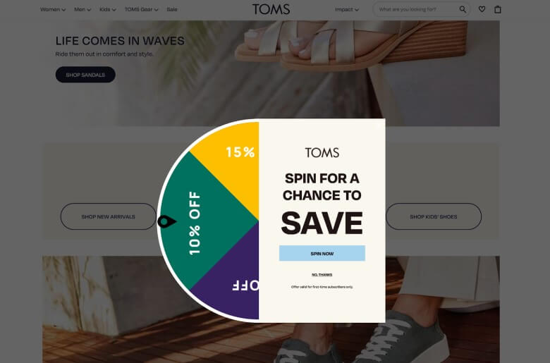 Popup Marketing von TOMS Shoes