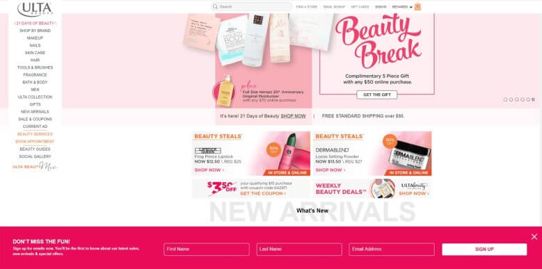 Ulta Beauty Popup